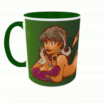 Taza Green Onions (diseño #3)
